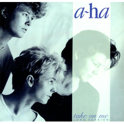 A-Ha Take On Me - 1st Issue - Silver & Blue Sleeve 12" vinyl single (12 inch record / Maxi-single) German AHA12TA08230