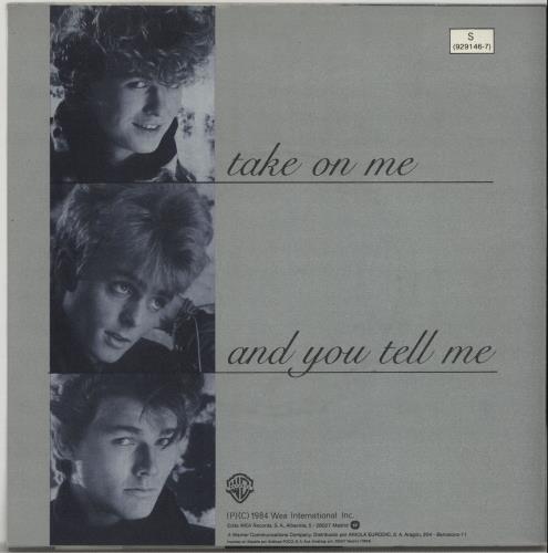 A-Ha Take On Me 7" vinyl single (7 inch record / 45) Spanish AHA07TA662540