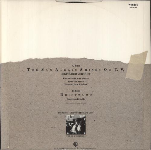 A-Ha The Sun Always Shines On T.V. 12" vinyl single (12 inch record / Maxi-single) UK AHA12TH11440