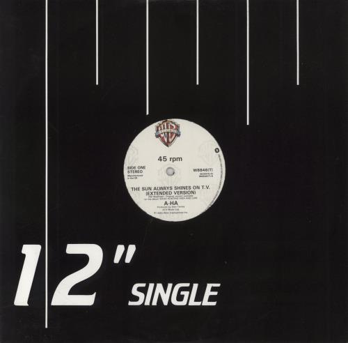 A-Ha The Sun Always Shines On T.V. 12" vinyl single (12 inch record / Maxi-single) UK AHA12TH838352