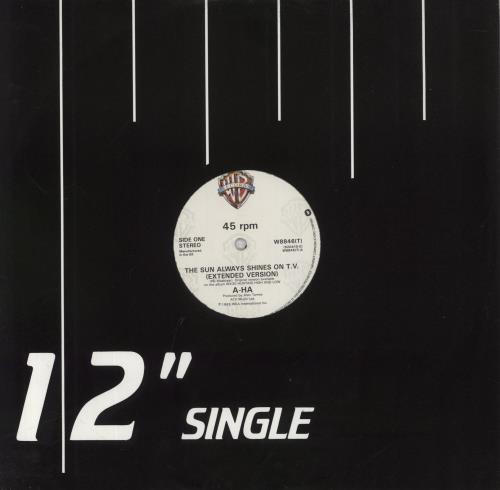 A-Ha The Sun Always Shines On T.V. 12" vinyl single (12 inch record / Maxi-single) UK AHA12TH838352