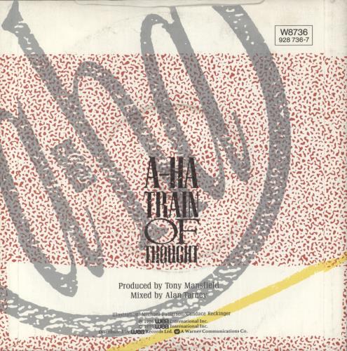 A-Ha Train Of Thought - Inj 7" vinyl single (7 inch record / 45) UK AHA07TR38401