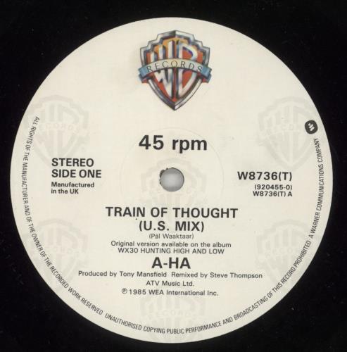A-Ha Train Of Thought 12" vinyl single (12 inch record / Maxi-single) UK AHA12TR15226