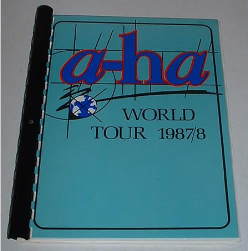 A-Ha World Tour 1987/8 book European AHABKWO334328