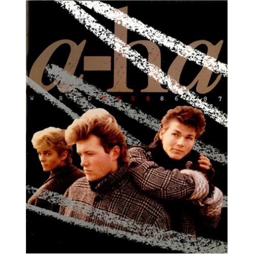 A-Ha World Tour 86/87 tour programme UK AHATRWO131197