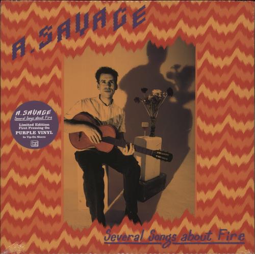 A. Savage Several Songs About Fire - Purple Vinyl - Sealed vinyl LP album (LP record) US 3D0LPSE864077