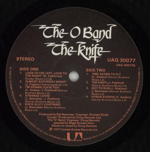 A Band Called O The Knife vinyl LP album (LP record) UK =O=LPTH869731
