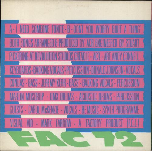 A Certain Ratio I Need Someone Tonite 12" vinyl single (12 inch record / Maxi-single) UK CTR12IN129545