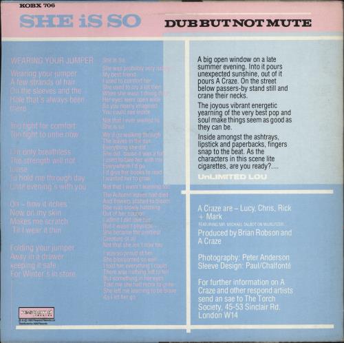 A Craze Wearing Your Jumper 12" vinyl single (12 inch record / Maxi-single) UK ACR12WE771749