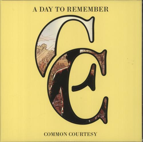 A Day To Remember Common Courtesy - Yellow In Clear Vinyl 2-LP vinyl record set (Double LP Album) US O702LCO834447