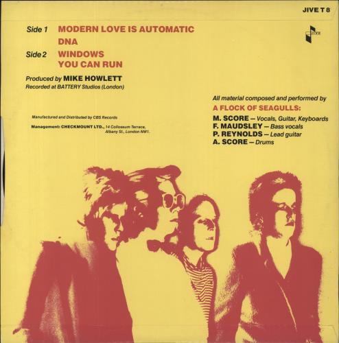 A Flock Of Seagulls Modern Love Is Automatic 12" vinyl single (12 inch record / Maxi-single) UK FLK12MO45594