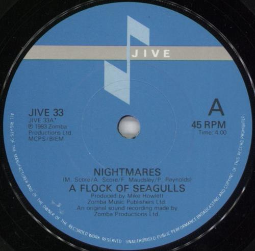 A Flock Of Seagulls Nightmares 7" vinyl single (7 inch record / 45) UK FLK07NI459177