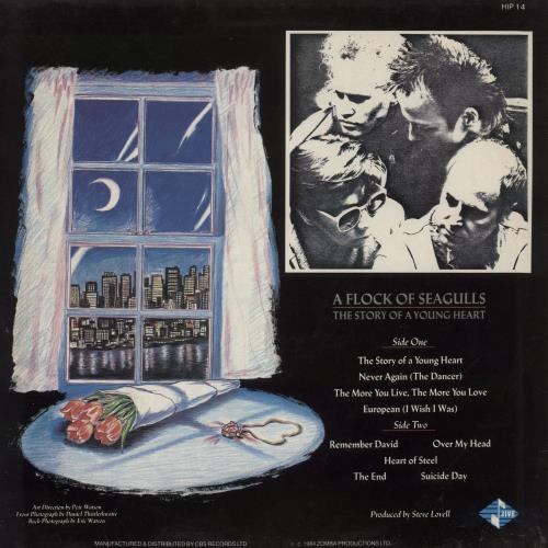 A Flock Of Seagulls The Story Of A Young Heart - Embossed vinyl LP album (LP record) UK FLKLPTH298901