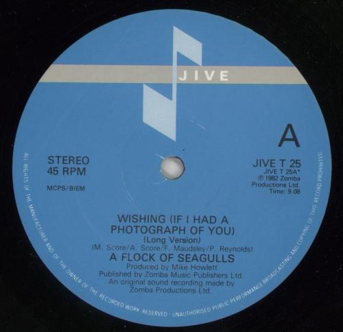 A Flock Of Seagulls Wishing 12" vinyl single (12 inch record / Maxi-single) UK FLK12WI44884