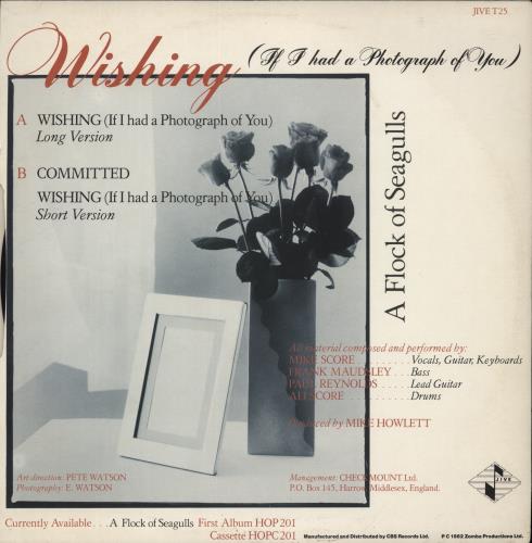 A Flock Of Seagulls Wishing 12" vinyl single (12 inch record / Maxi-single) UK FLK12WI44884