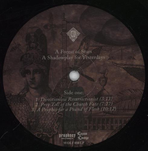 A Forest Of Stars A Shadowplay For Yesterdays 2-LP vinyl record set (Double LP Album) German H4T2LAS891390