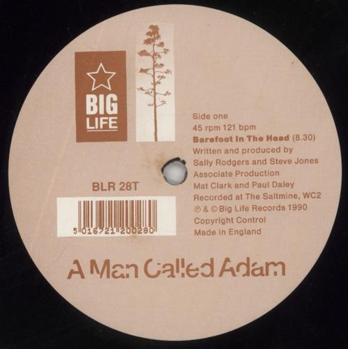 A Man Called Adam Barefoot In The Head 12" vinyl single (12 inch record / Maxi-single) UK AF712BA562368