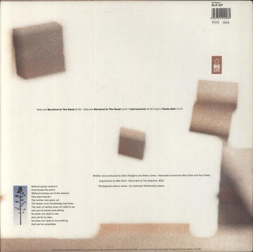 A Man Called Adam Barefoot In The Head 12" vinyl single (12 inch record / Maxi-single) UK AF712BA562368