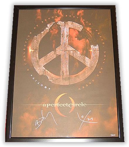A Perfect Circle eMOTIVe - Autographed memorabilia US PFCMMEM377728