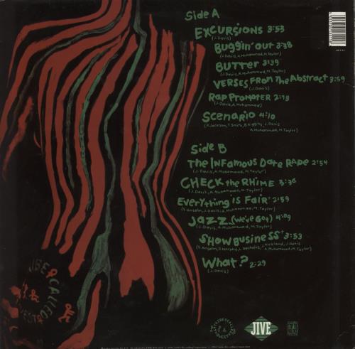 A Tribe Called Quest The Low End Theory - 1st - VG vinyl LP album (LP record) UK TCQLPTH864109