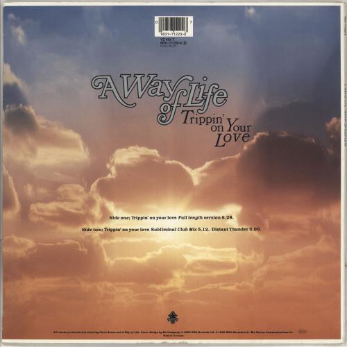 A Way Of Life Trippin' On Your Love 12" vinyl single (12 inch record / Maxi-single) UK XD912TR711824