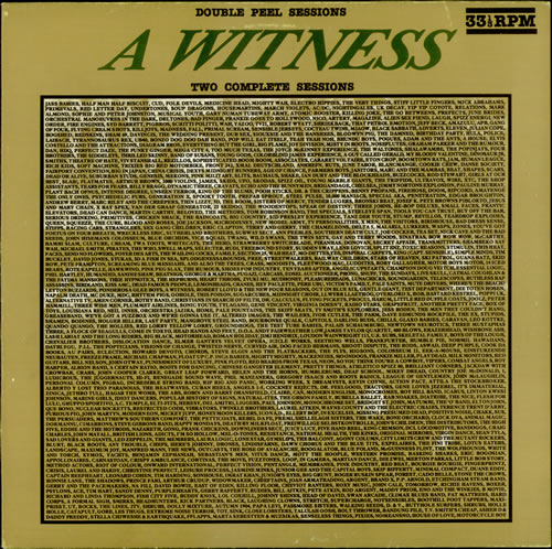 A Witness Double Peel Sessions vinyl LP album (LP record) UK WI6LPDO529533