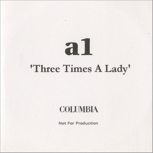 A1 Three Times A Lady CD-R acetate UK A11CRTH181801