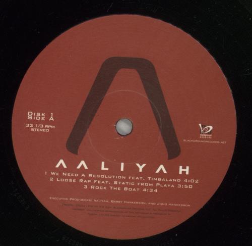 Aaliyah Aaliyah 2-LP vinyl record set (Double LP Album) US AAL2LAA192424