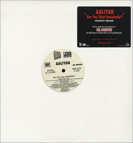 Aaliyah Are You That Somebody? 12" vinyl single (12 inch record / Maxi-single) US AAL12AR395389