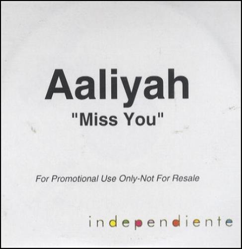Aaliyah Miss You CD-R acetate UK AALCRMI230834
