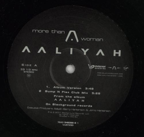 Aaliyah More Than A Woman 12" vinyl single (12 inch record / Maxi-single) UK AAL12MO606756