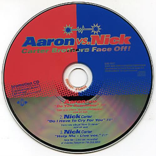 Aaron Carter Carter Brothers Face Off! CD single (CD5 / 5") Japanese AACC5CA297546