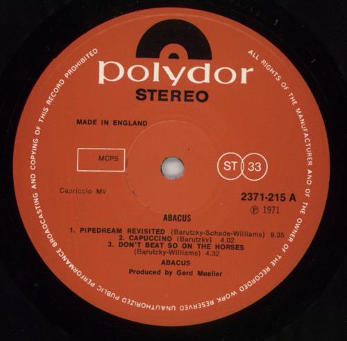 Abacus Abacus vinyl LP album (LP record) UK 8DFLPAB864069