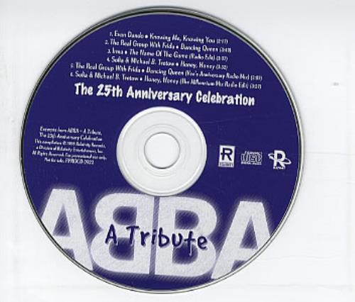 Abba Abba - A Tribute, The 25th Anniversary Celebration CD single (CD5 / 5") US ABBC5AB141404