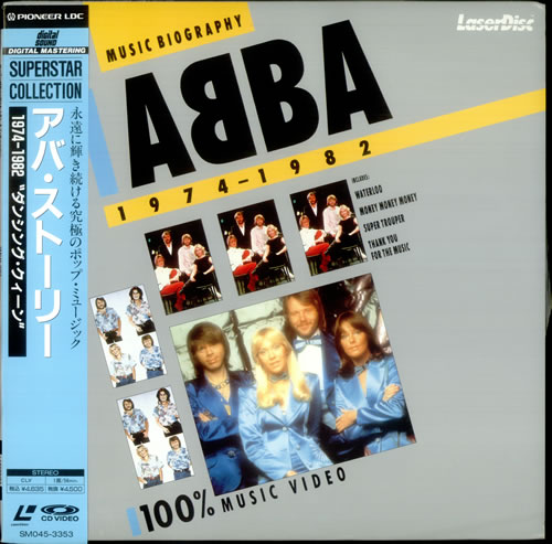 Abba Abba 1974-1982 laserdisc / lazerdisc Japanese ABBLZAB15134