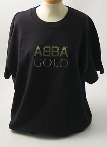 Abba Abba Gold - Black XL t-shirt UK ABBTSAB386733