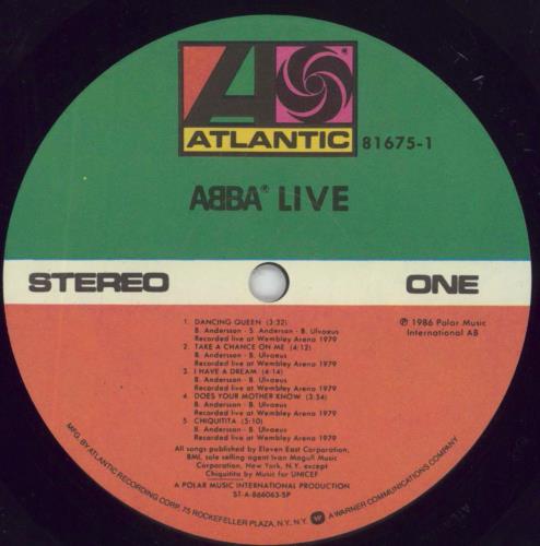 Abba ABBA Live vinyl LP album (LP record) US ABBLPAB856846