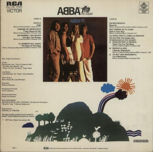 Abba ABBA The Album vinyl LP album (LP record) Peruvian ABBLPAB653824
