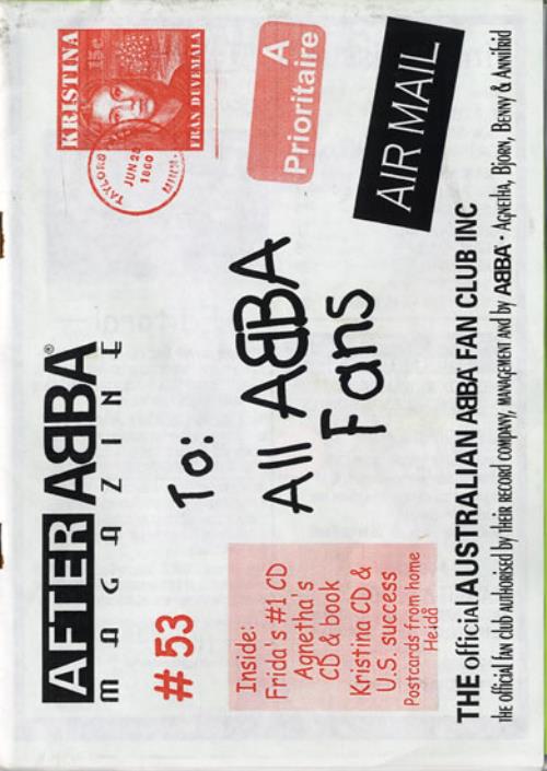 Abba After Abba Fanzine fanzine Australian ABBFAAF556216