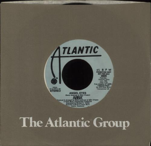 Abba Angel Eyes 7" vinyl single (7 inch record / 45) US ABB07AN849327