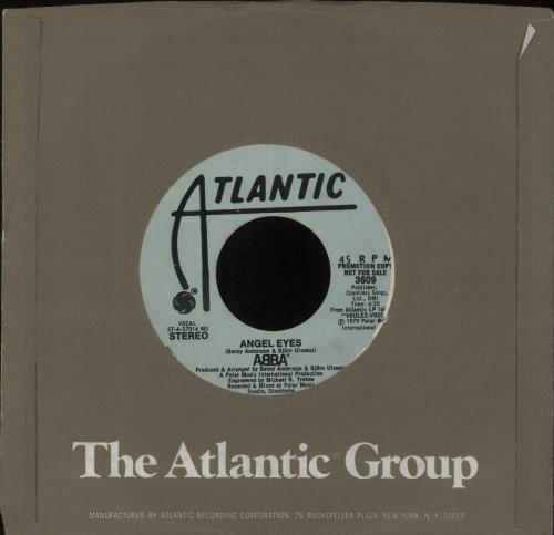Abba Angel Eyes 7" vinyl single (7 inch record / 45) US ABB07AN849327
