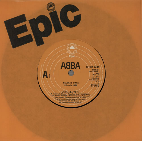 Abba Angeleyes / Voulez-Vous 7" vinyl single (7 inch record / 45) UK ABB07AN27764