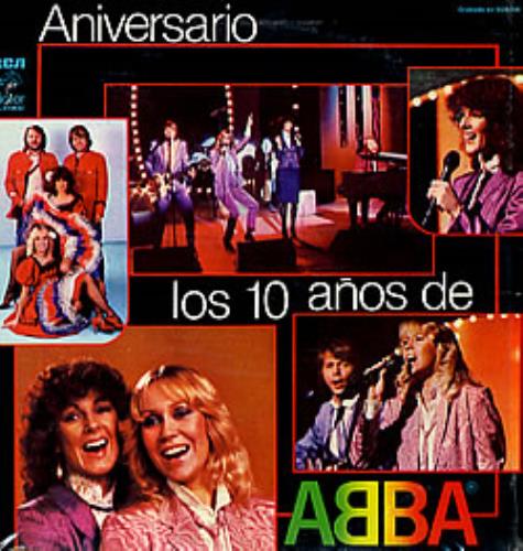 Abba Aniversario Los 10 Anos vinyl LP album (LP record) Mexican ABBLPAN103928