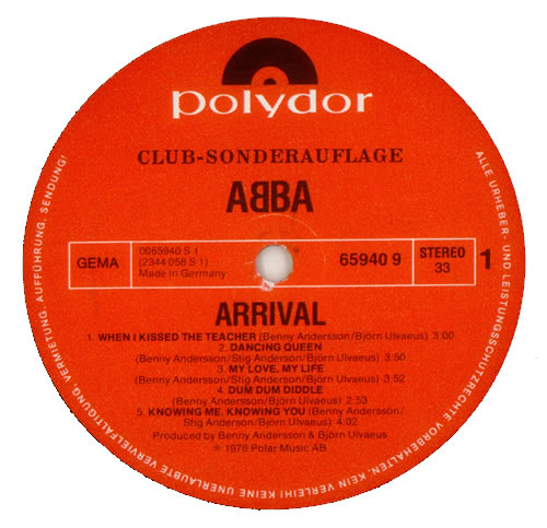 Abba Arrival - Record Club vinyl LP album (LP record) German ABBLPAR108379