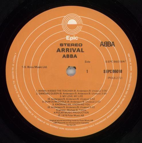 Abba Arrival - Red Stickered Sleeve vinyl LP album (LP record) UK ABBLPAR713232