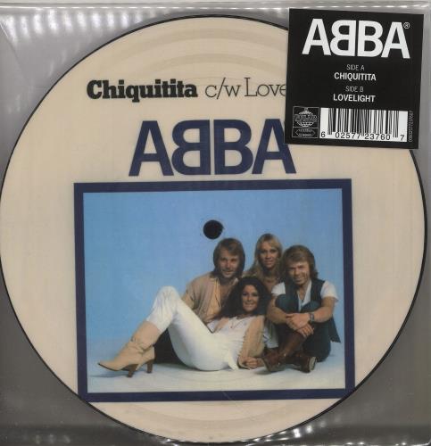 Abba Chiquitita / Lovelight 7" vinyl picture disc (7 inch picture disc single) UK ABB7PCH745656