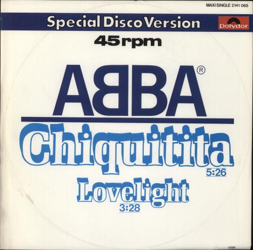 Abba Chiquitita 12" vinyl single (12 inch record / Maxi-single) German ABB12CH17930