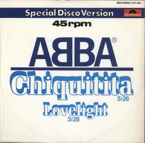 Abba Chiquitita 12" vinyl single (12 inch record / Maxi-single) German ABB12CH17930