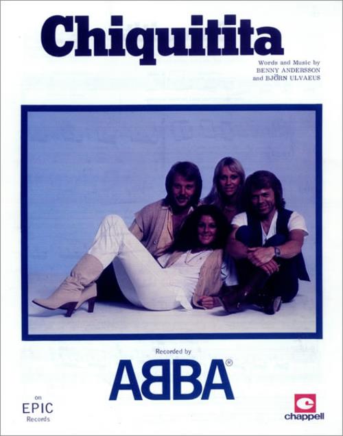 Abba Chiquitita sheet music UK ABBSMCH231626