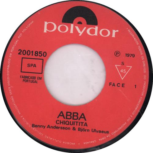 Abba Chiquitita 7" vinyl single (7 inch record / 45) Portuguese ABB07CH652906